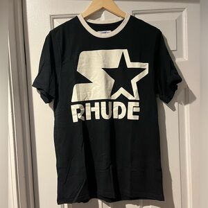 Rhude Mens Black & White Tshirt
